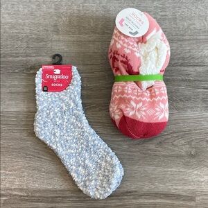 NEW Fuzzy knit socks